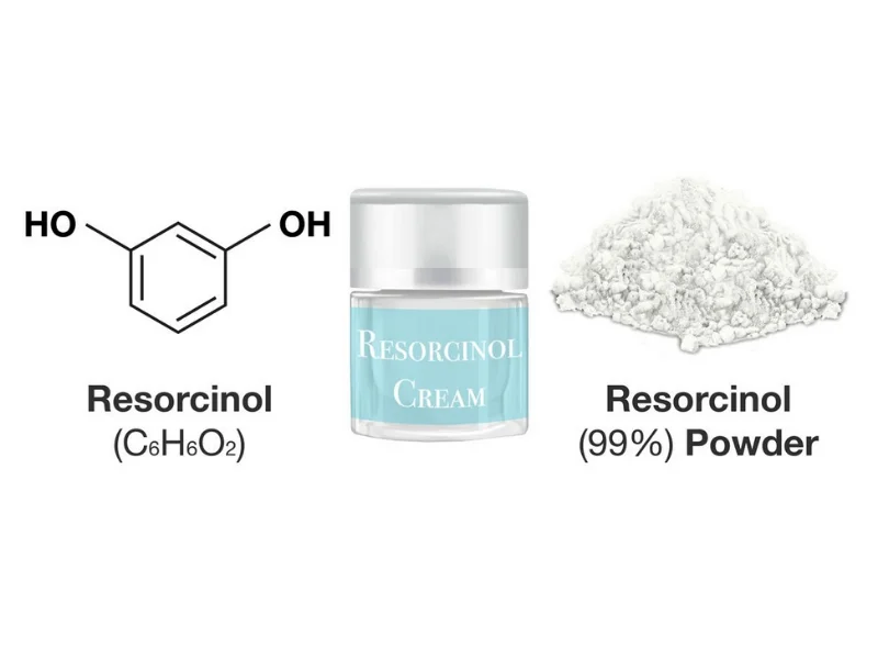 Resorcinol được dùng phổ biến trong các sản phẩm trị mụn.