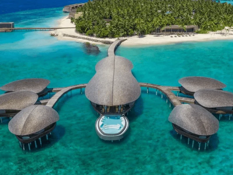 Một spa ở St. Regis Maldives Vommuli Resort ở phía Đông Nam châu Phi