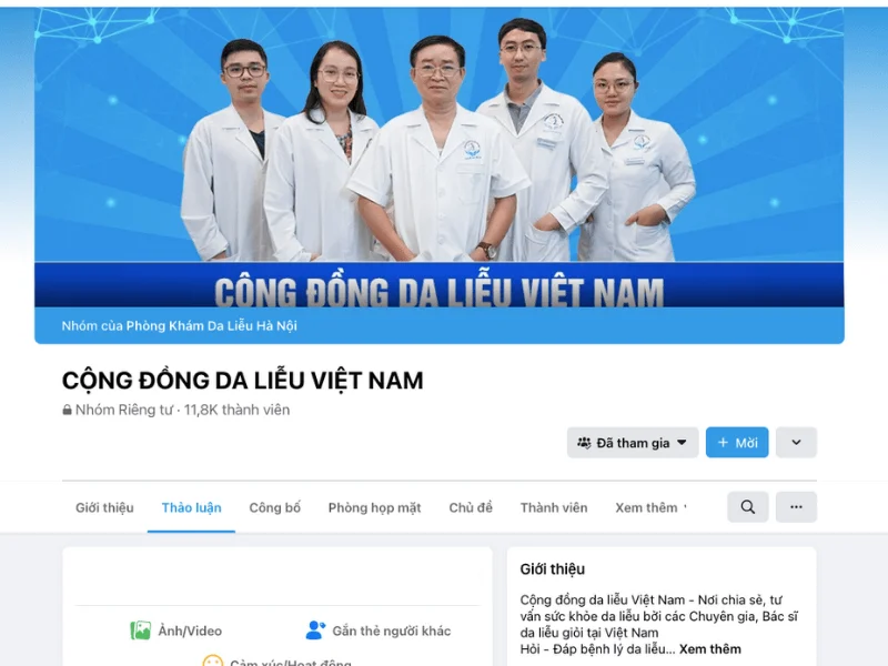 Group: Cộng đồng da liễu Việt Nam