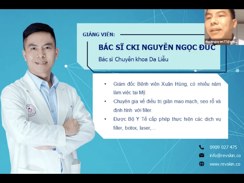Bác sĩ Nguyễn Ngọc Đức chia sẻ phần Laser trong chuyên đề CHUYÊN SÂU VỀ NÁM