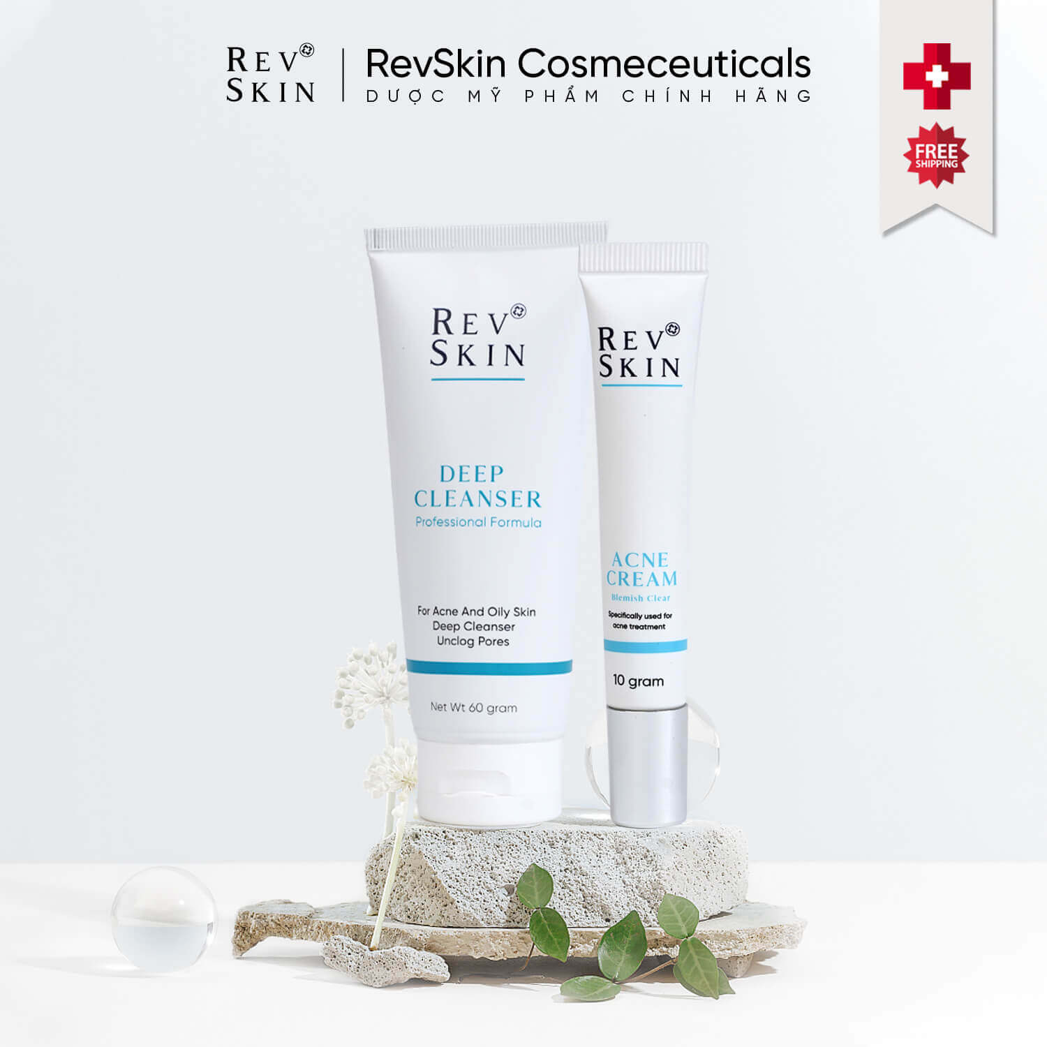 NGUYÊN NHÂN GÂY RA MỤN ẨN VÀ CÁCH ĐIỀU TRỊ TẠI NHÀ Combo trị mụn của nhà RevSkin