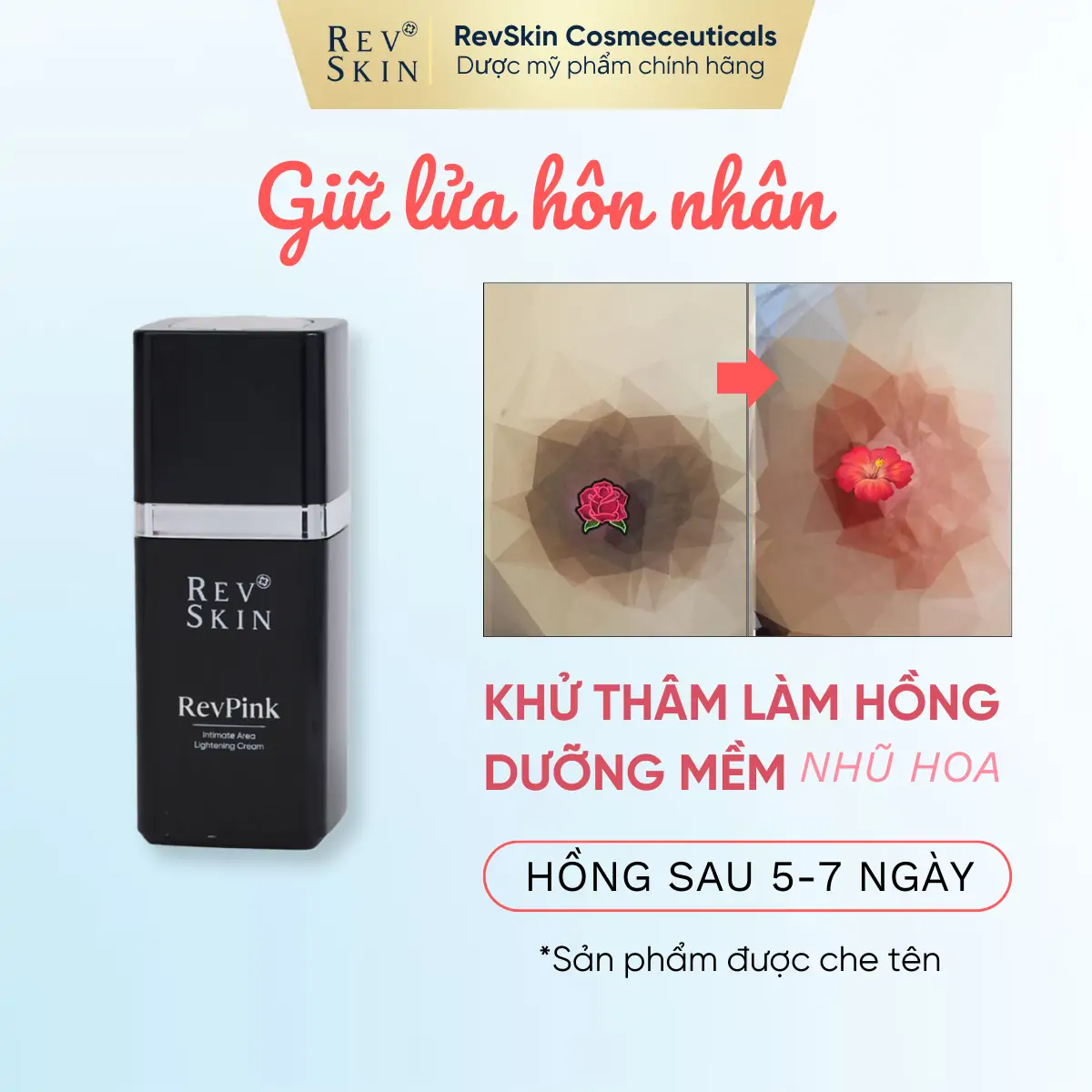 Kem Làm Hồng Giảm Thâm Vùng Nhũ Hoa Revskin Revpink Cream ban sao cua anh dong bo shopee thang 6 quynh 3