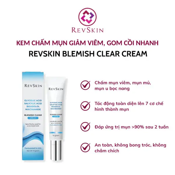 Kem Chấm Mụn Ngừa Thâm REVSKIN BLEMISH CLEAR CREAM