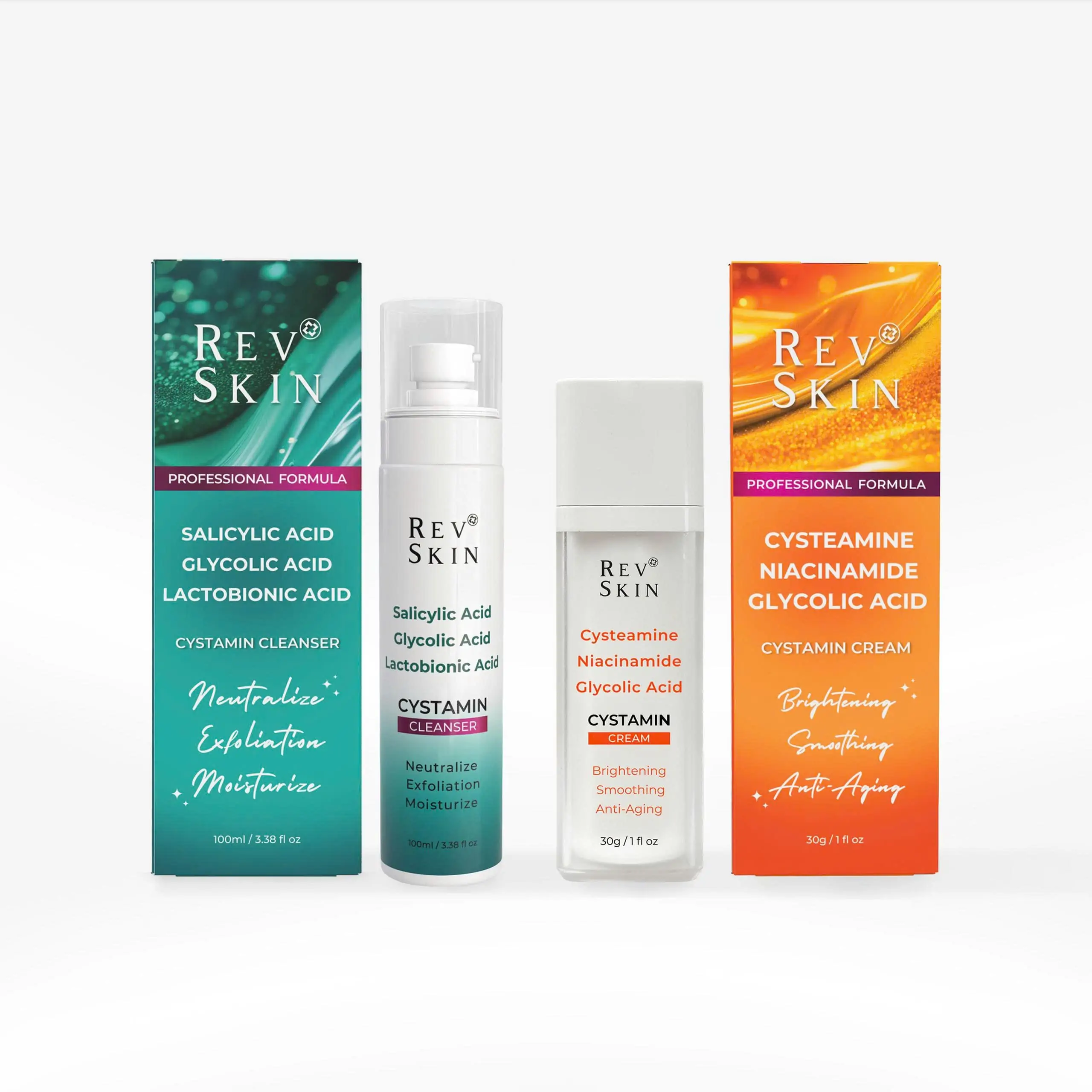 Bộ đôi ức chế sắc tô Cystamin Cream & Cystamin Cleaanser Bộ Đôi Ức Chế Sắc Tố Cystamin Cream & Cystamin Cleanser