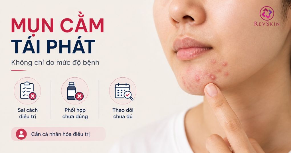 sai lầm khi điều trị mụn cằm