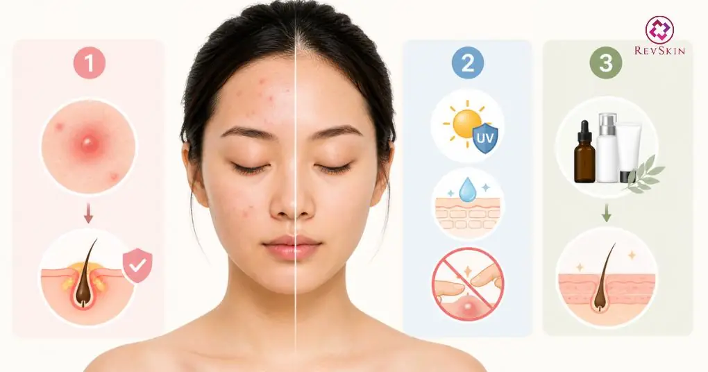 kiểm soát sắc tố sau mụn nguyên tắc điều trị