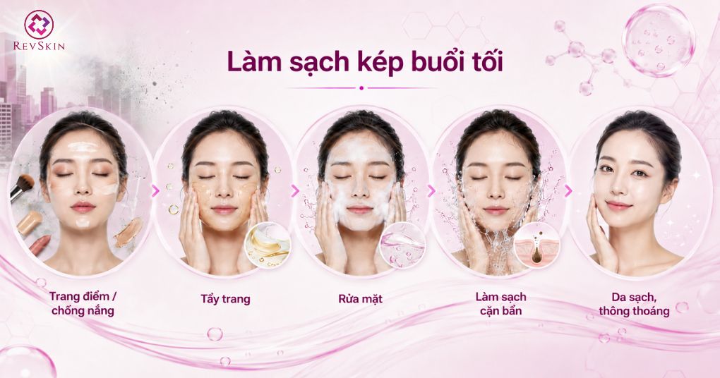 làm sạch kép buổi tối