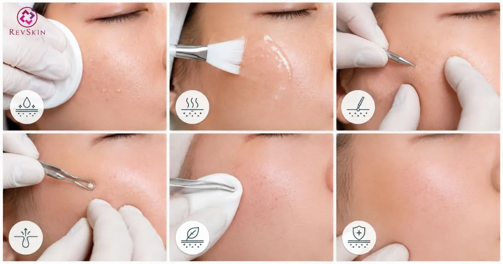 Cách trị mụn đầu trắng hiệu quả theo phác đồ y khoa lấy nhân mụn đầu trắng y khoa