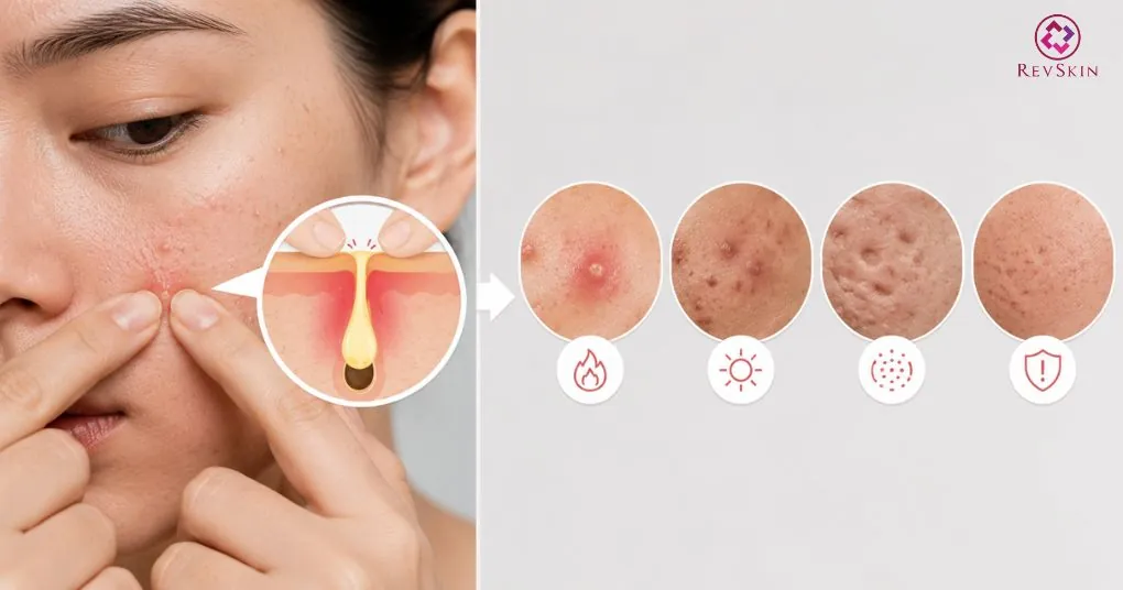 Cách trị mụn đầu trắng hiệu quả theo phác đồ y khoa nặn mụn tại nhà gây thâm sẹo rỗ