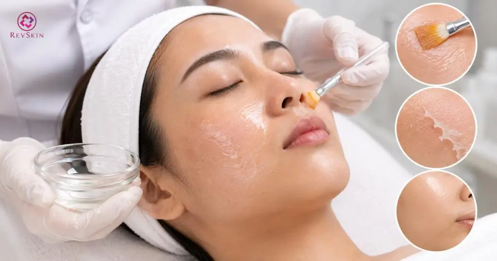 peel da hoá học điều trị mụn má