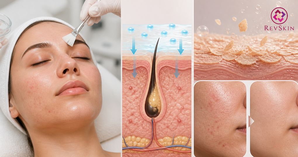Mụn ở cằm: Nguyên nhân và phương pháp điều trị theo từng mức độ peel da hoá học hỗ trợ điều trị mụn