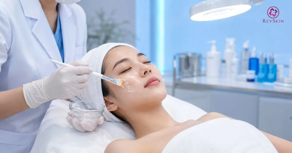 peel da hoá học hỗ trợ trị mụn đầu đen