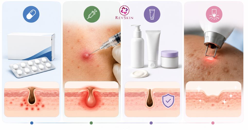 phác đồ mụn nặng đa tầng