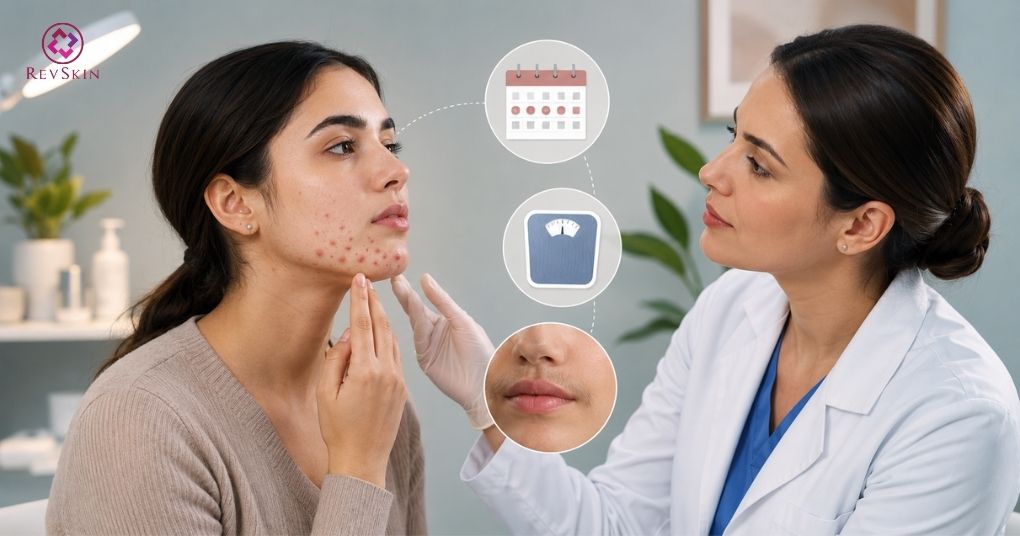 đánh giá nội tiết khi mụn tái phát