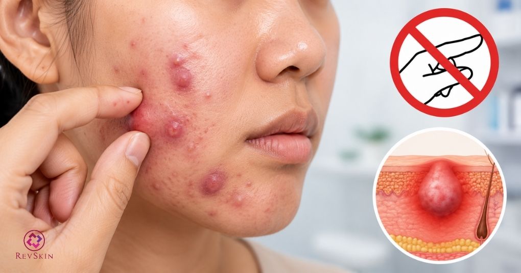 Hướng dẫn cách chăm sóc da mụn trứng cá theo phác đồ y khoa không tự nặn mụn viêm sâu