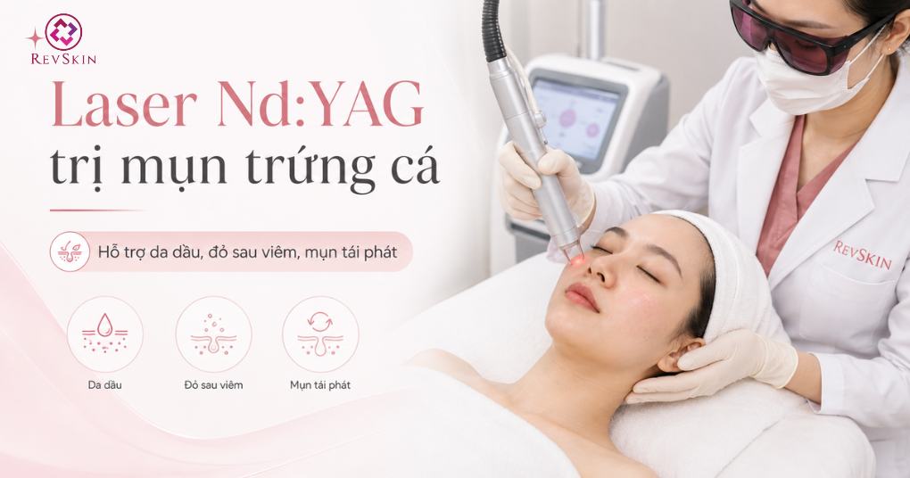 Cách trị mụn trứng cá hiệu quả theo phác đồ chuẩn y khoa laser ndyag trị mụn trứng cá
