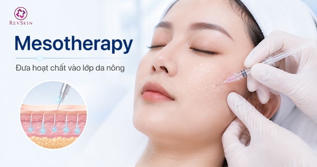 mesotherapy phục hồi nền da sau mụn