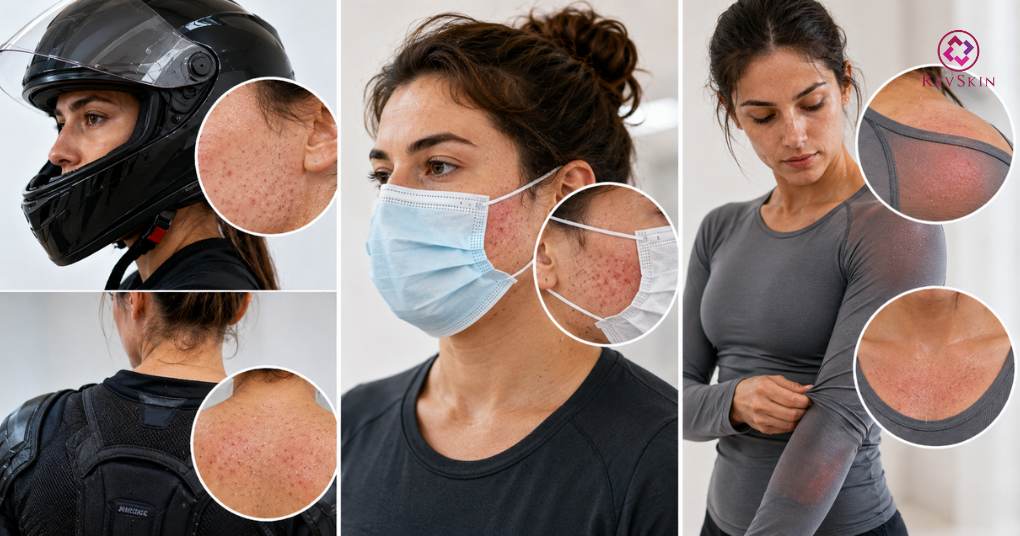 Mụn trứng cá là gì? Nguyên nhân, phân loại và dấu hiệu nhận biết mụn do ma sát