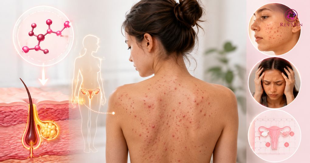 mụn lưng liên quan đến thay đổi nội tiết