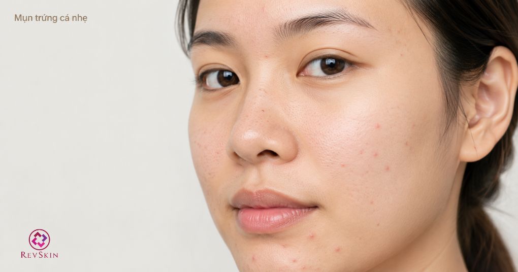 mụn trứng cá nhẹ