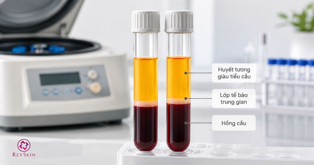 quay ly tâm tách huyết tương giàu tiểu cầu