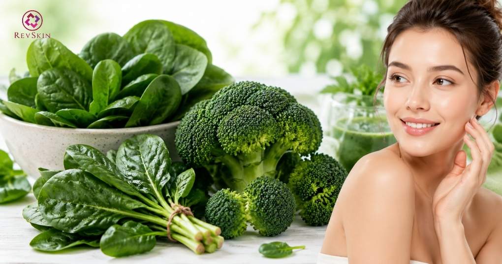 Bị mụn trứng cá kiêng ăn gì và nên ăn gì để cải thiện? rau lá xanh bông cải