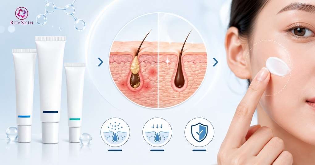 retinoid bôi giảm vi nhân mụn 