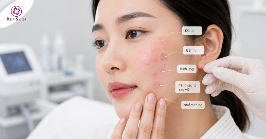 rủi ro tại chỗ sau prp meso