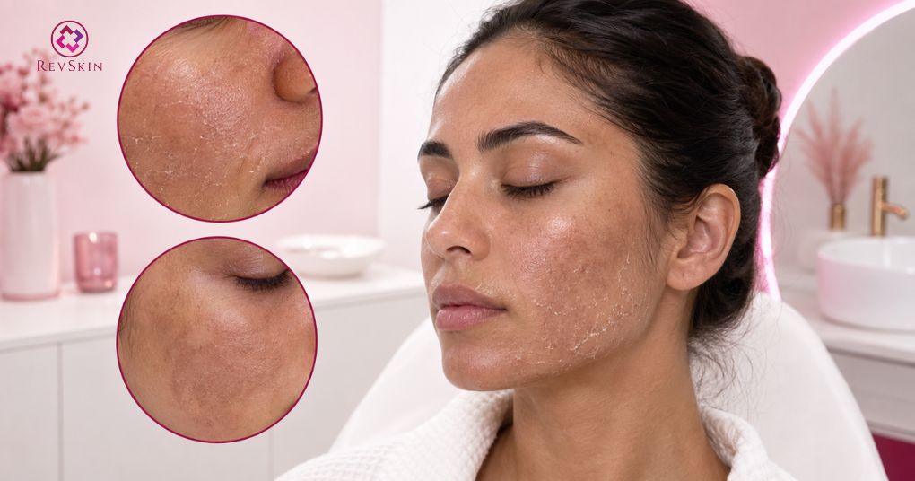 Cách xử lý các hiện tượng sau khi peel da theo chuẩn y khoa da khô căng sẫm màu