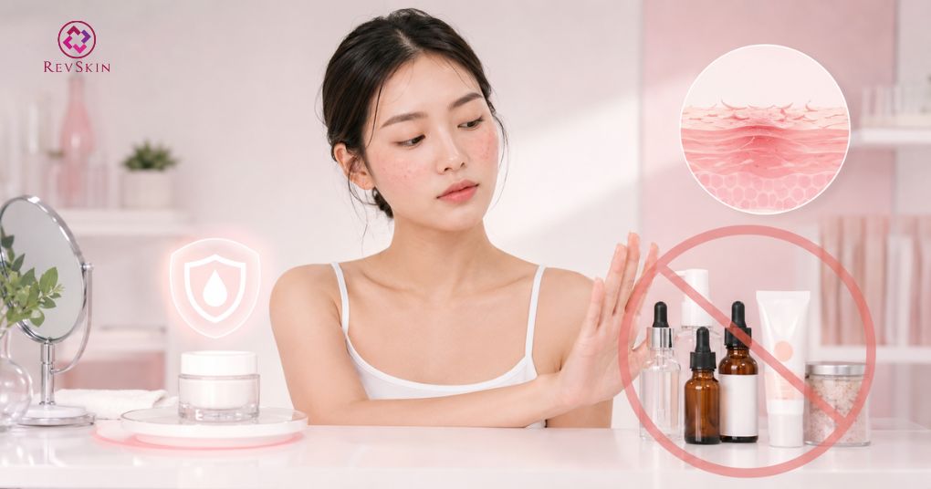 dừng các hoạt chất đặc trị mạnh 