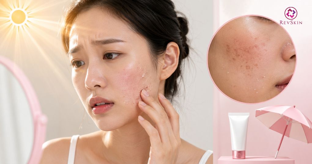 Sau khi peel da bị thâm phải làm sao? Quy trình xử lý không chống nắng kỹ sau peel