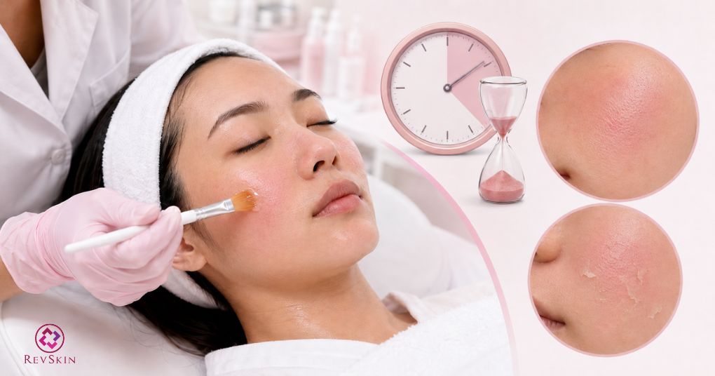 Dấu hiệu peel da bị bỏng và cách xử lý an toàn lưu acid quá lâu