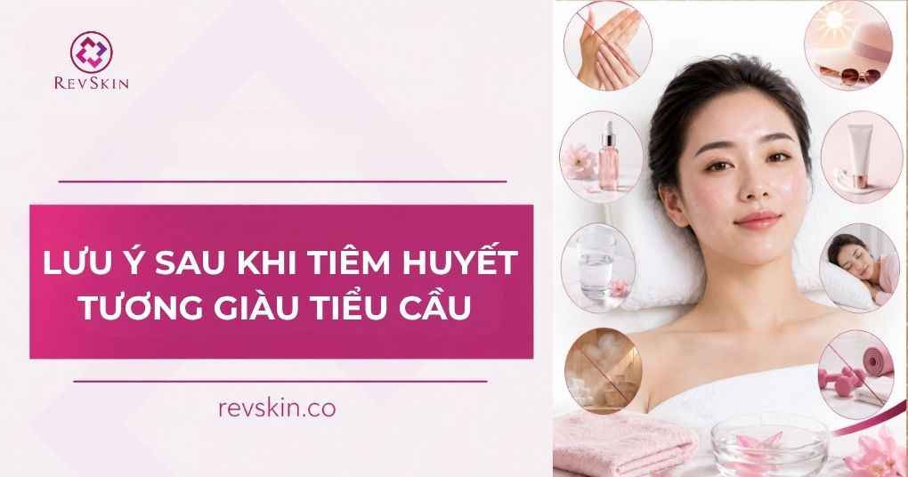 lưu ý sau khi tiêm huyết tương giàu tiểu cầu