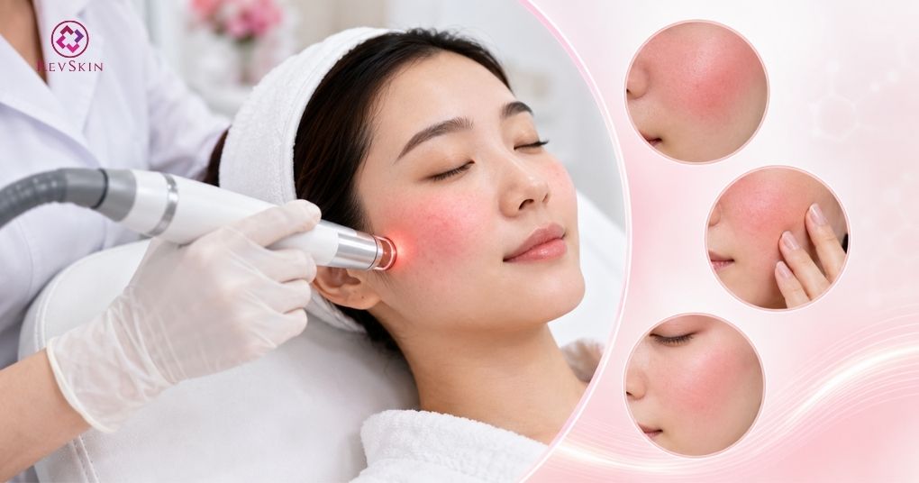 Điều trị mụn trứng cá bằng laser theo phác đồ y khoa tác dụng phụ sau laser