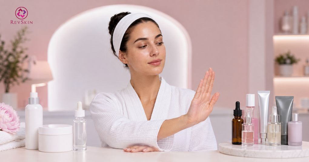 tạm ngưng hoạt chất dễ kích ứng 