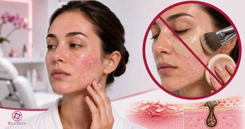 Cách xử lý các hiện tượng sau khi peel da theo chuẩn y khoa trang điểm bí da
