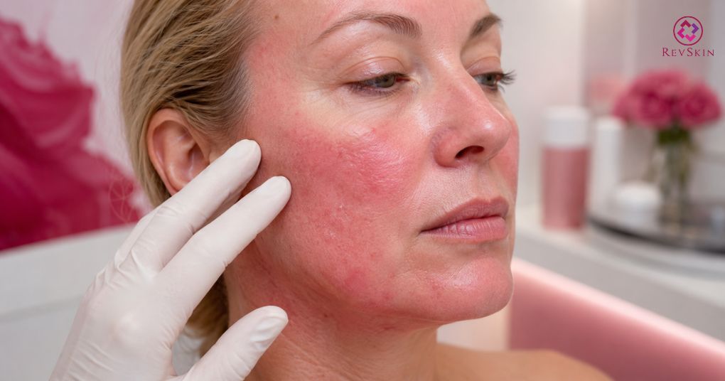 Da nhiễm Corticoid có nên peel da không? đỏ rát và bỏng rát