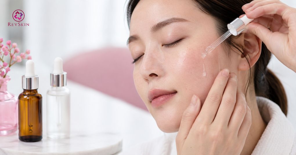 Da nhiễm Corticoid có nên peel da không? serum vitamin C