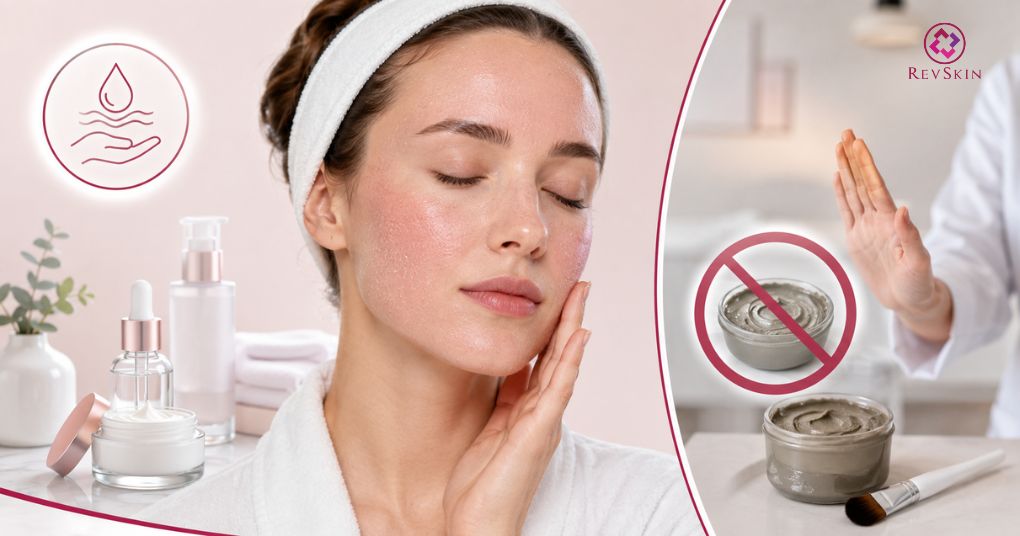 Sau khi peel da có nên đắp mặt nạ không? Những điều cần lưu ý tránh mặt nạ đất sét