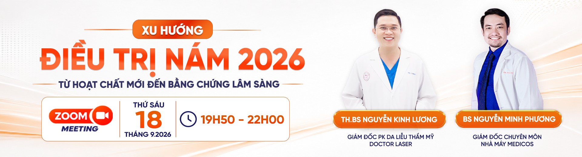 Trang Chủ banner hội thảo điều trị nám desktop revskin