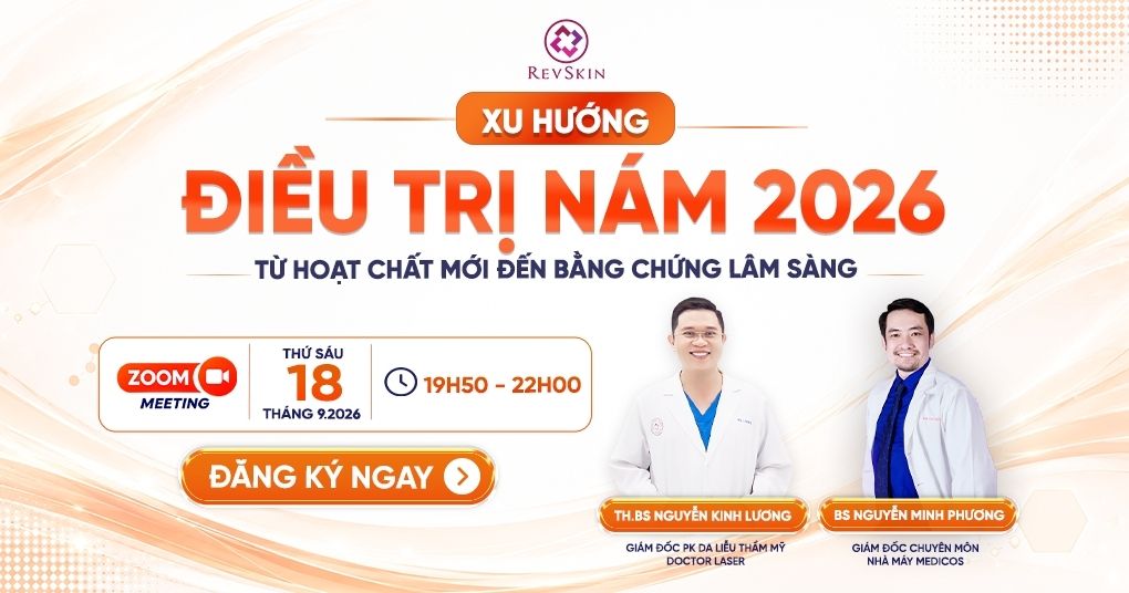 Hội thảo xu hướng trị nám 2026: Từ hoạt chất mới đến bằng chứng lâm sàng xu hướng trị nám 2026 từ hoạt chất mới đến bằng chứng lâm sàng